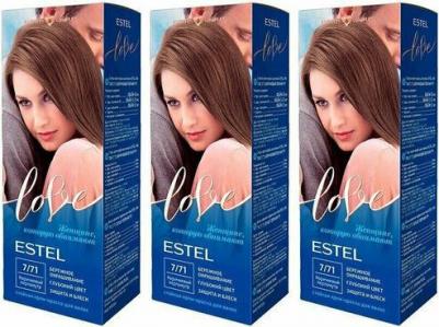 Стойкая крем-краска для волос Love тон 7/71 Коричневый перламутр EL7/71 – фото 11
