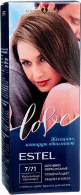 Стойкая крем-краска для волос Love тон 7/71 Коричневый перламутр EL7/71 – фото 16