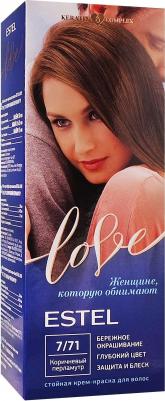 Стойкая крем-краска для волос Love тон 7/71 Коричневый перламутр EL7/71 – фото 17