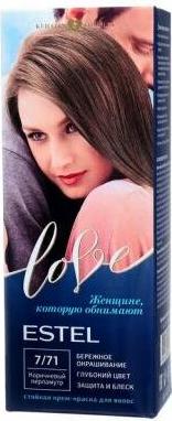 Стойкая крем-краска для волос Love тон 7/71 Коричневый перламутр EL7/71 – фото 18