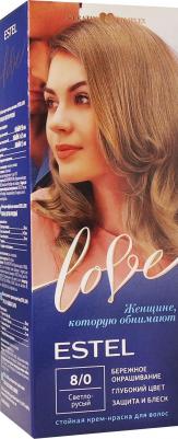 Стойкая крем-краска для волос Love тон 8/0 Светло-русый EL8/0 – фото 17