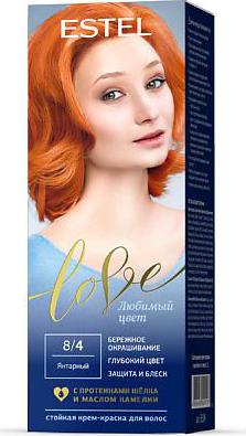 Стойкая крем-краска для волос Love тон 8/4 Янтарный EL8/4 – фото 5