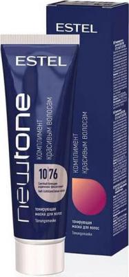 Тонирующая маска для волос Newtone - Светлый блондин коричнево-фиолетовый. 10/76 – фото 1