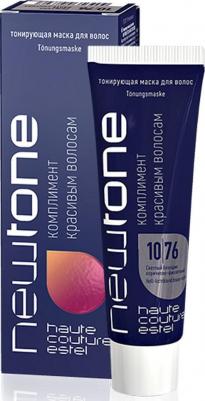 Тонирующая маска для волос Newtone - Светлый блондин коричнево-фиолетовый. 10/76 – фото 3