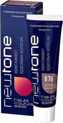 Тонирующая маска для волос Newtone - Светло-русый коричнево-фиолетовый. 8/76 – фото 10