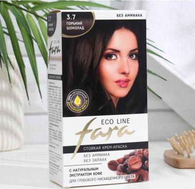 Краска для волос Eco Line 3.7 горький шоколад, 125 г 7054815 – фото 1