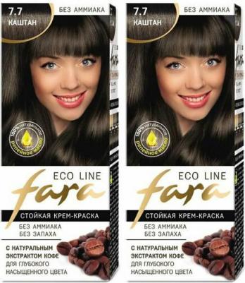 Краска для волос Eco Line 5.77 тёмно-коричневый, 125 г 4640011158602 – фото 9
