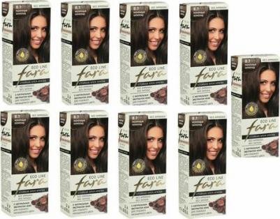 Краска для волос Eco Line 8.7 молочный шоколад, 125 г – фото 3