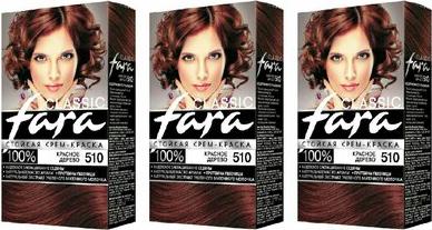 Краска для волос (Фара) Classic 510 - Красное дерево – фото 5