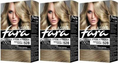 Краска для волос (Фара) Classic 528 - Пепельно-русый – фото 15