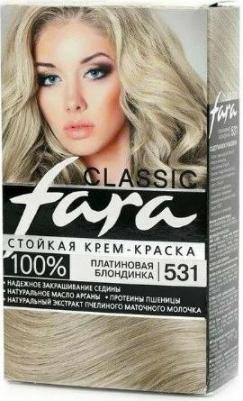 Краска для волос (Фара) Classic 531 - Платиновая блондинка – фото 6