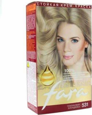 Краска для волос (Фара) Classic 531 - Платиновая блондинка – фото 17