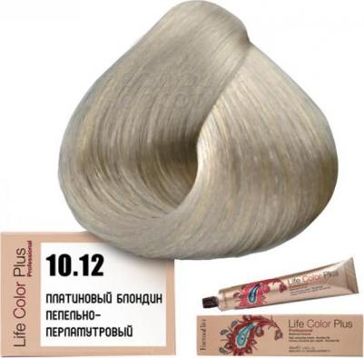 10.12 краска для волос, платиновый блондин пепельно-перламутровый / LIFE COLOR PLUS 100 мл – фото 12