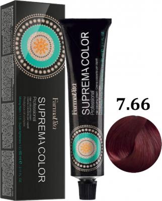 7.66 краска для волос, блондин насыщенный красный / SUPREMA 60 мл – фото 1