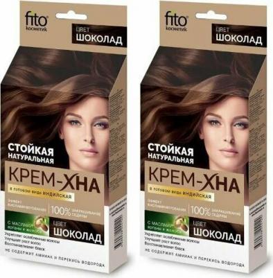 Хна для волос Крем-хна в готовом виде "Индийская" 4680038244148