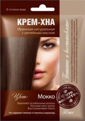 Хна для волос Крем-хна в готовом виде "Мокко" с репейным маслом – фото 2