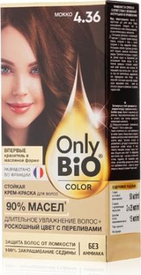 кр.д/в_фитокосметик_крем-краска only bio color 115мл_4.36 мокко 339009012 – фото 1