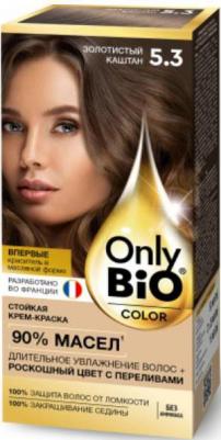 кр.д/в_фитокосметик_крем-краска only bio color 115мл_5.3 золотистый каштан 339009008 – фото 1