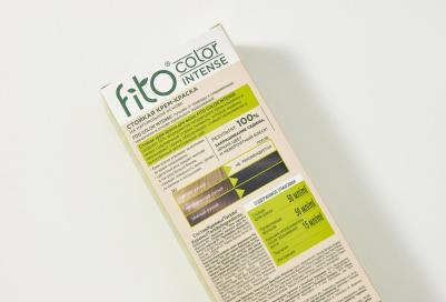 Крем-краска для волос Fito Color Intense тон 1.0 Насыщенный черный, 115 мл – фото 1