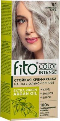 Крем-краска для волос Fito Color Intense тон 9.1 Пепельный блонд, 115 мл – фото 6