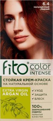 Стойкая крем-краска для волос Fito color intense тон 6.4 насыщенный медный, 115 мл