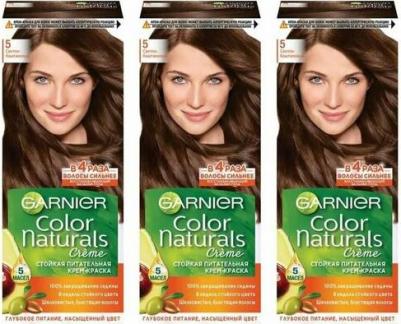 Color Naturals Cтойкая питательная крем-краска для волос 5 Светло-каштановый – фото 17