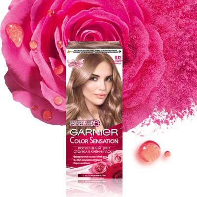 Стойкая крем-краска Color Sensation, оттенок 8.12 Розовый перламутр, 110 мл – фото 8