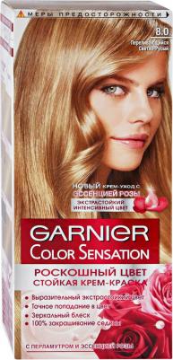 Стойкая крем-краска для волос "Color Sensation, Роскошь цвета", оттенок 8.0, Переливающийся светло-русый – фото 9