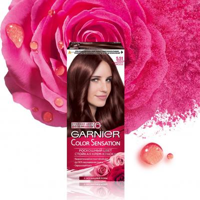 Стойкая крем-краска для волос "Color Sensation, Роскошный цвет", 5.51, Рубиновая Марсала – фото 17