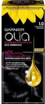 Стойкая крем-краска для волос "Olia" с цветочными маслами, без аммиака, оттенок 7.13 Золотистый русый, светло-коричневый, 110 мл – фото 1