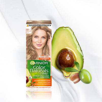 Стойкая питательная крем-краска для волос "Color Naturals", оттенок 8.1, Песчаный берег – фото 5