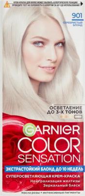 Стойкая питательная крем-краска для волос "Color Sensation", оттенок 901 "Серебристый блонд", 110 мл