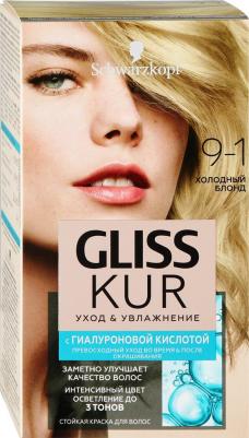 Краска для волос Уход и увлажнение холодный блонд тон 9-1 – фото 1