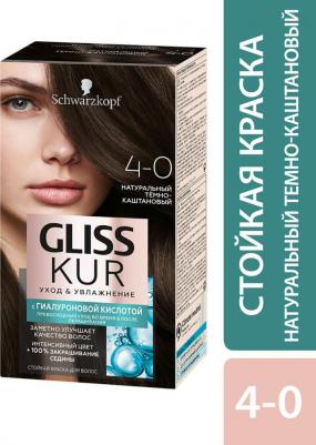 Краска для волос Уход и увлажнение тёмно-каштановый тон 4-0 – фото 3