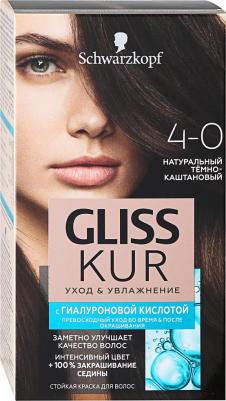 Краска для волос Уход и увлажнение тёмно-каштановый тон 4-0 – фото 7