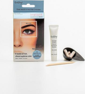 Eyebrow Tint Синтетическая краска-хна в капсулах для бровей, цвет: Dark Brown, 4 шт – фото 1