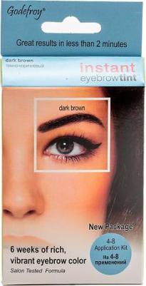 Eyebrow Tint Синтетическая краска-хна в капсулах для бровей, цвет: Dark Brown, 4 шт – фото 5