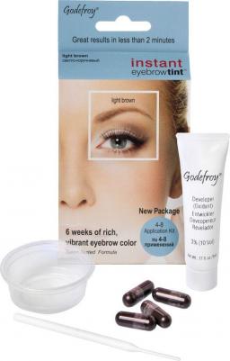 Eyebrow Tint Синтетическая краска-хна в капсулах для бровей, цвет: Light Brown, 4 шт – фото 1