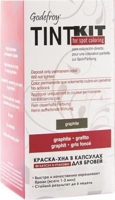 Краска-хна в капсулах для бровей, графит L / PRO KIT Graphite