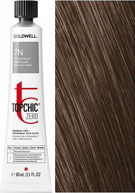 TOPCHIC ZERO 7N русый Безаммиачная стойка краска для волос 60 мл – фото 2