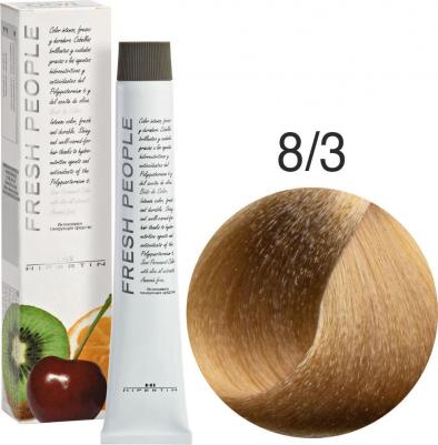 Краска тоник для волос Fresh People Ипертин, 60 мл, 8/3F светлый блонд золотистый – фото 2