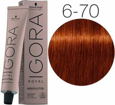 Schwarzkopf Professional Краска для волос Royal Absolutes, 60 мл, 6-70 Темно русый медный натуральный, 60 мл – фото 8