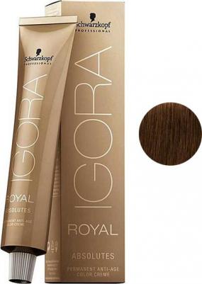 Schwarzkopf Royal Absolutes - Крем-краска, 8-60 Светлый русый шоколадный натуральный, 60 мл – фото 5
