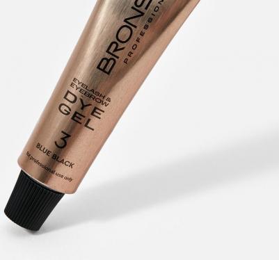 Краска для ресниц и бровей BRONSUN, цвет иссиня-чёрный тон 3, 15мл – фото 3