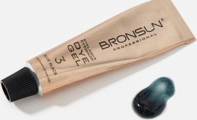 Краска для ресниц и бровей BRONSUN, цвет иссиня-чёрный тон 3, 15мл – фото 4