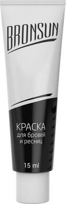 Краска для ресниц и бровей BRONSUN, цвет иссиня-чёрный тон 3, 15мл – фото 6
