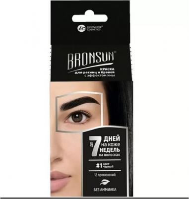 Набор для домашнего окрашивания BRONSUN, краска для бровей и ресниц + оксидант, цвет черный тон 1 – фото 14