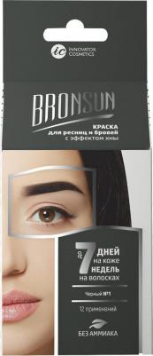 Набор для домашнего окрашивания BRONSUN, краска для бровей и ресниц + оксидант, цвет черный тон 1 – фото 15