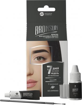 Набор для домашнего окрашивания BRONSUN, краска для бровей и ресниц + оксидант, цвет черный тон 1 – фото 16