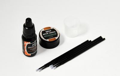 sexy brow henna, Набор, (5-капсул), Светло-коричневая хна (1/10шт) – фото 11